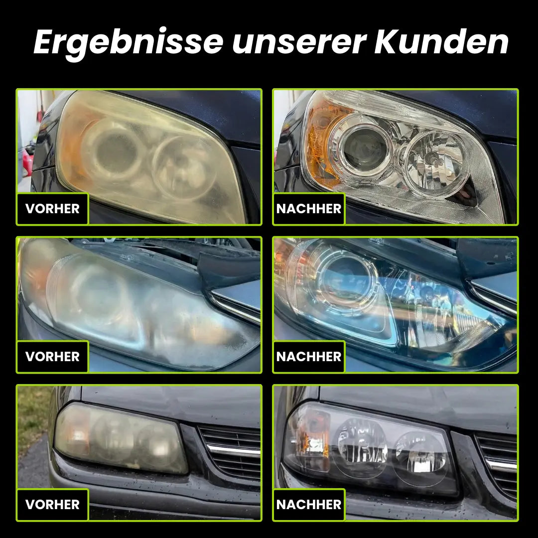 ClearVision™ – HeadlightGuard | Scheinwerfer-Aufbereitung & UV-Schutz